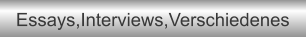 Essays,Interviews,Verschiedenes